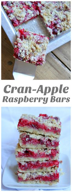 Cran-Apple Raspberry Bars