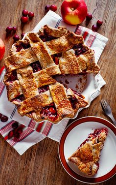 Cranberry-Apple Pie with a Rye Crust