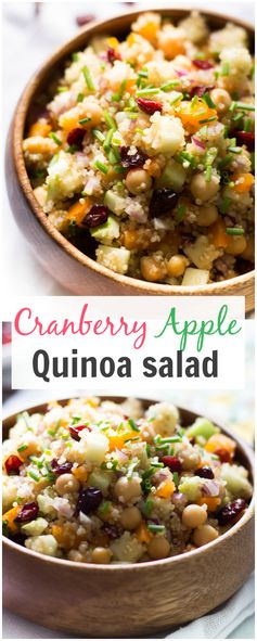 Cranberry Apple Quinoa Salad