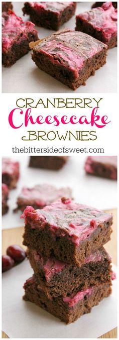 Cranberry Cheesecake Brownies