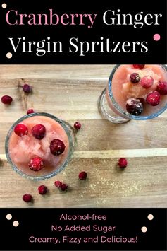 Cranberry Ginger Virgin Spritzers