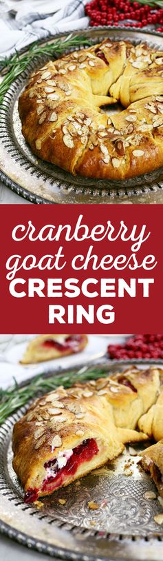 Cranberry Goat Cheese Crescent Ring