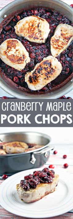 Cranberry Maple Pork Chops