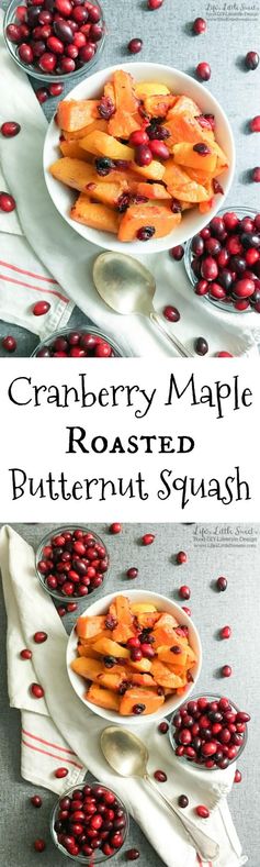 Cranberry Maple Roasted Butternut Squash