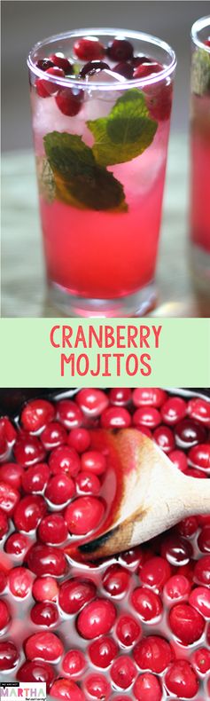 Cranberry Mojitos