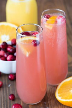 Cranberry Orange Mimosa Bellini