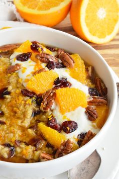 Cranberry Orange Steel Cut Oats