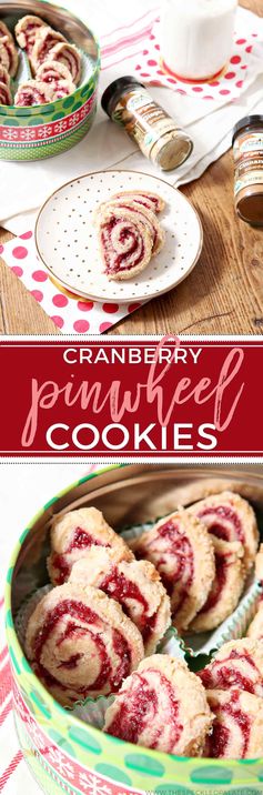 Cranberry Pinwheel Cookies