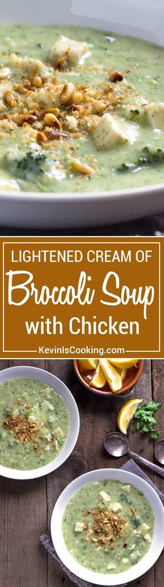 Cream of Broccoli Soup with Chicken