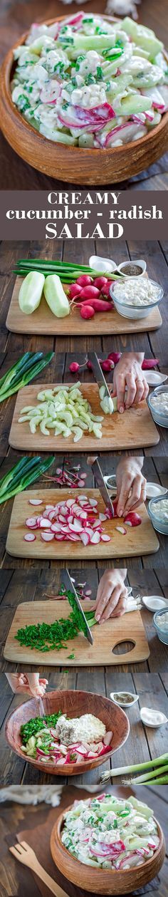 Creamy Cucumber-Radish Salad