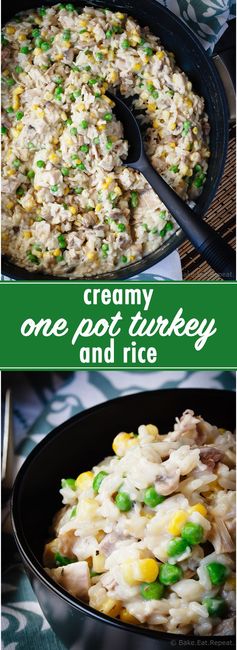 Creamy One Pot Turkey and Rice