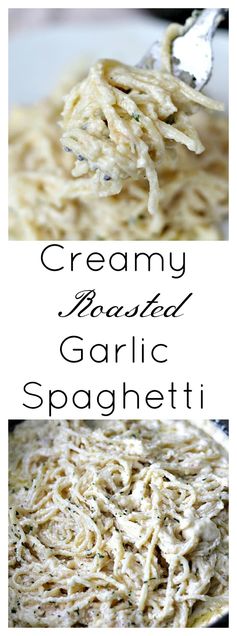 Creamy Roasted Garlic Spaghetti