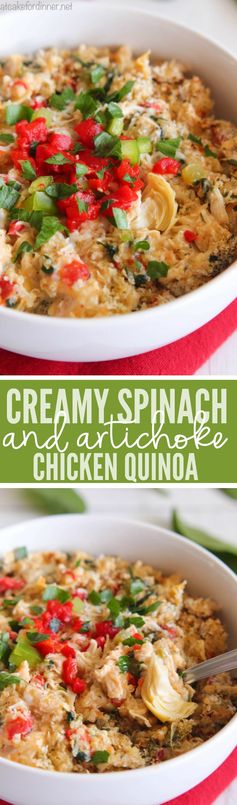 Creamy Spinach and Artichoke Chicken Quinoa