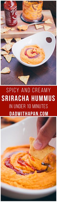 Creamy Sriracha Hummus