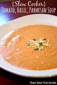 Creamy Tomato, Basil, Parmesan Soup