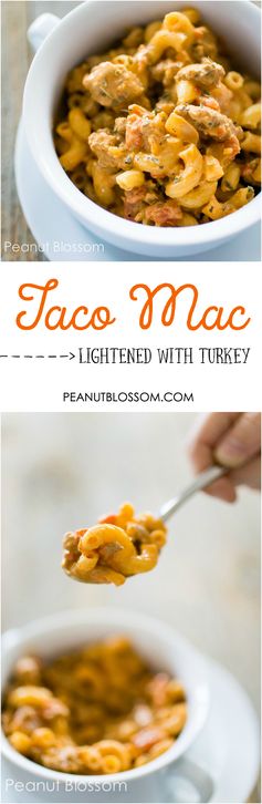 Creamy turkey taco mac