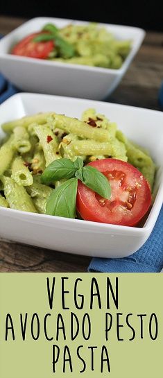 Creamy Vegan Avocado Pesto Pasta