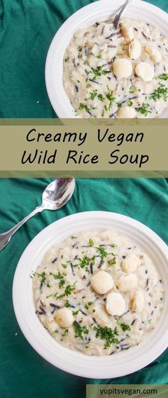 Creamy Vegan Wild Rice Soup