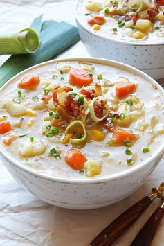 Creamy Vegetable Soup with Leek (dairy-free