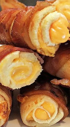 Crispy Bacon Grilled Cheese Roll Ups