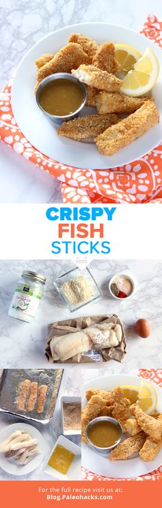 Crispy Paleo Fish Sticks