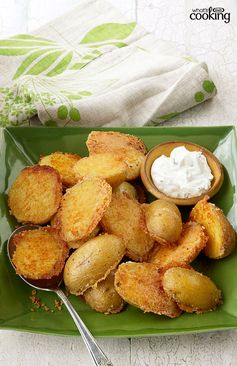 Crispy Parmesan Baked Potatoes