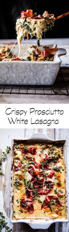 Crispy Prosciutto White Lasagna