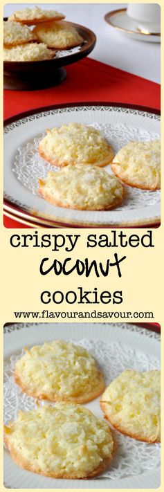 Crispy Salted Coconut Cookies