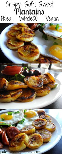 Crispy, Soft, Sweet Fried Plantains (Paleo & Whole30