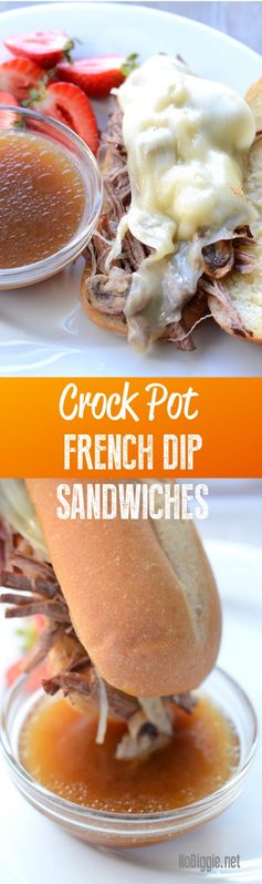 Crock Pot French Dip Sandwiches