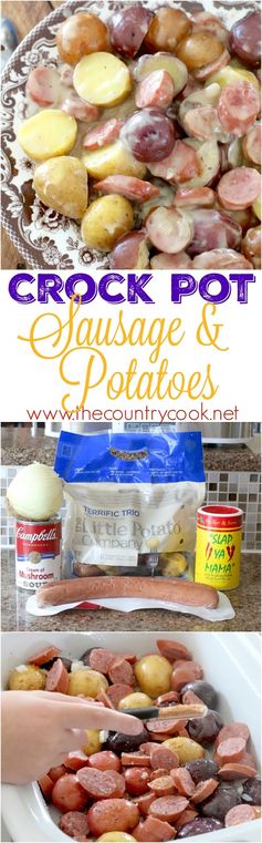 Crock Pot Sausage and Little Potatoes