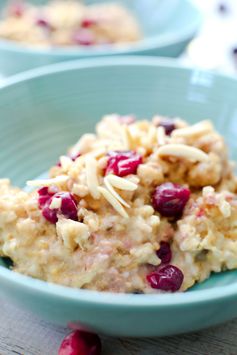 Crock-Pot® Slow Cooker Cranberry Eggnog Oatmeal