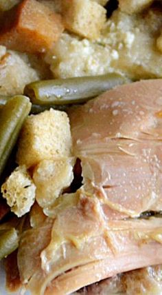 Crockpot Chicken & Stuffing Dinner