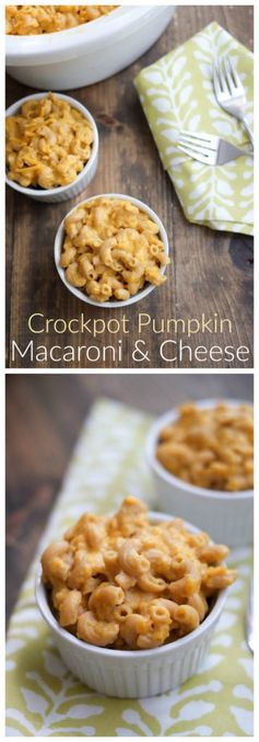 Crockpot Pumpkin Macaroni and Cheese