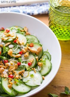 Crunchy Peanut Asian Cucumber Salad (15 minutes