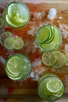 Cucumber Mezcal Margaritas