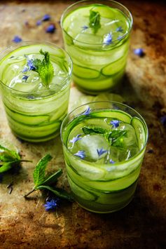 Cucumber Mint Gin and Tonics