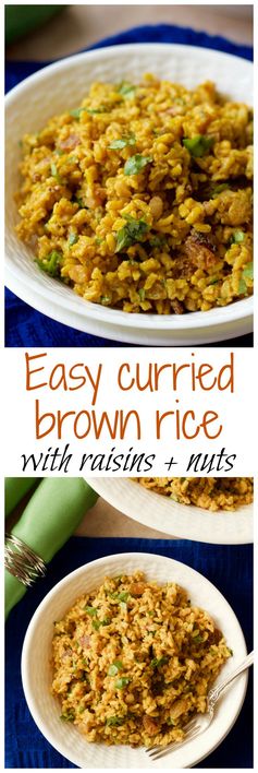 Curried brown rice salad