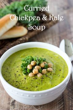 Curried Chickpea and Kale Soup