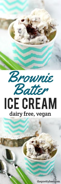 Dairy Free Brownie Batter Ice Cream