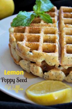 Dairy-Free Lemon Poppy Seed Waffles