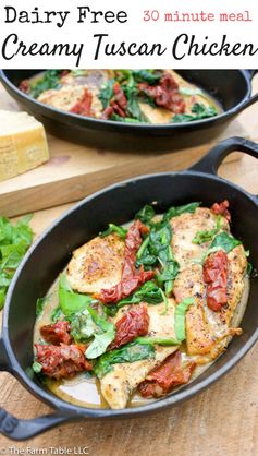 Dairy Free Tuscan Chicken