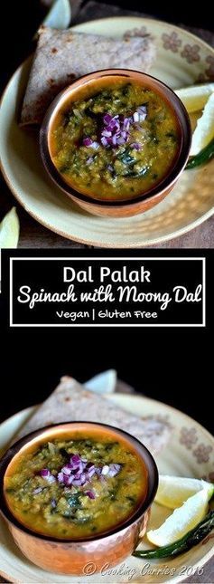 Dal Palak ~ Spinach with Moong Dal