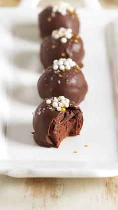 Dark Chocolate Champagne Truffles