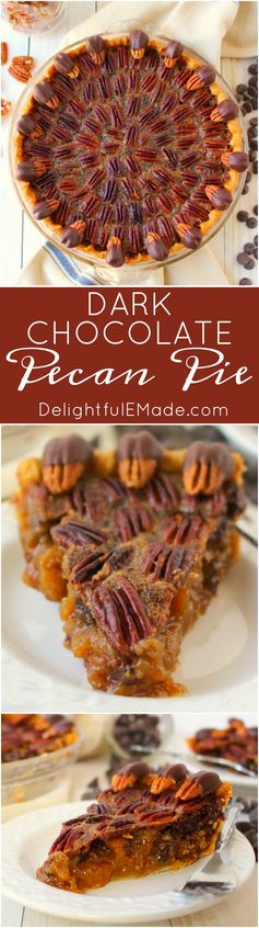 Dark Chocolate Pecan Pie