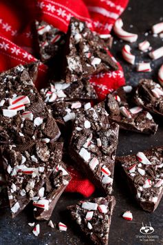 Dark Chocolate Peppermint Oreo Bark