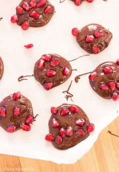 Dark Chocolate Pomegranate Bites