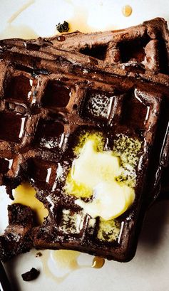 Dark Chocolate Waffles