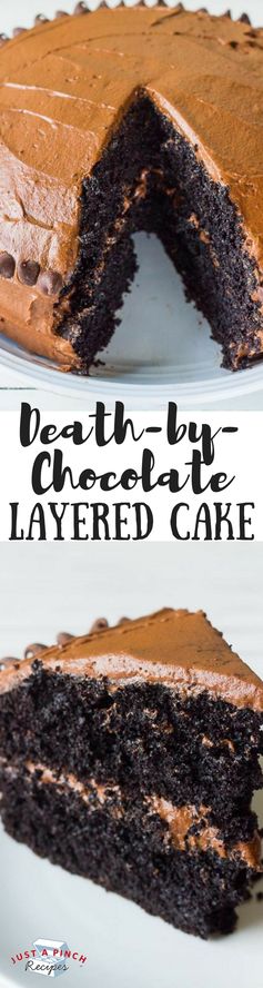 Death-By-Chocolate Layered Cake