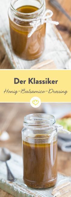 Der Klassiker: Salatdressing mit Honig und Balsamico